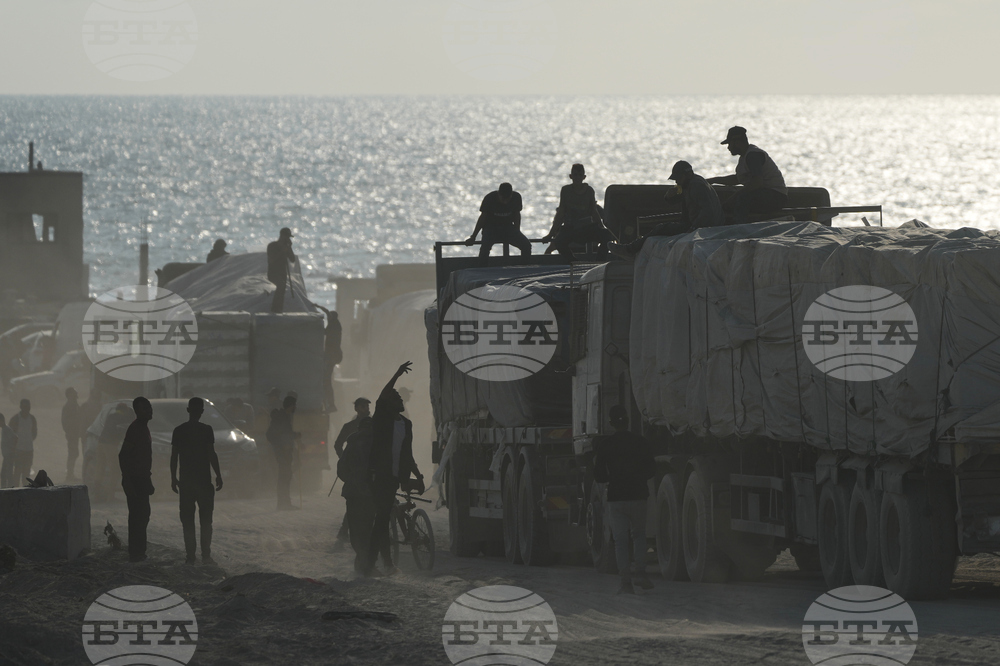 CORRECTION Israel Palestinians Gaza