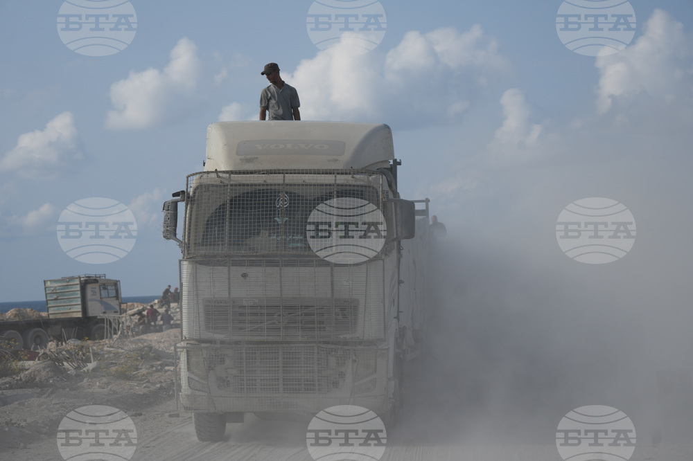 CORRECTION Israel Palestinians Gaza