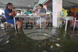 Thailand Flooded Restaurant