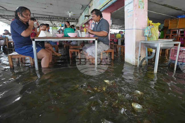 Thailand Flooded Restaurant