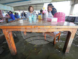 Thailand Flooded Restaurant