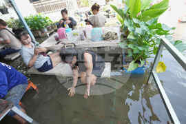 Thailand Flooded Restaurant