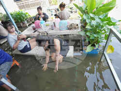 Thailand Flooded Restaurant