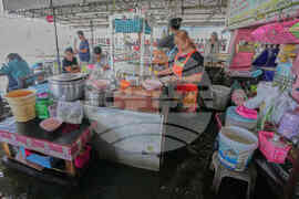 Thailand Flooded Restaurant