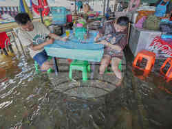 Thailand Flooded Restaurant