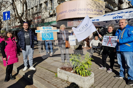 Транспортна болница - граждани - протест