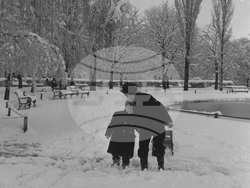 Снежна София през 1954 година