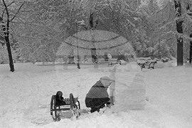 Снежна София през 1954 година