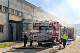 Хасково - производствено хале - пожар
