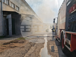 Хасково - производствено хале - пожар