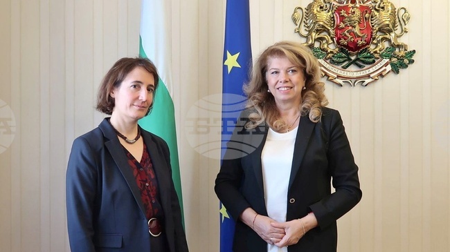 Вицепрезидентът Йотова и новият френски посланик в България обсъдиха предизвикателствата пред Европейския съюз