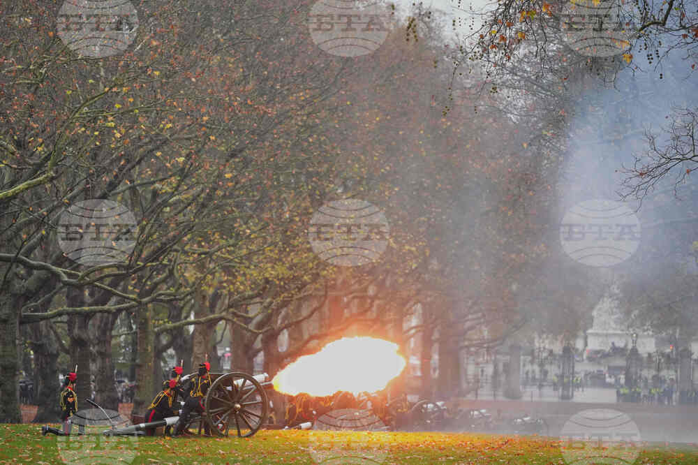 APTOPIX Britain Gun Salute