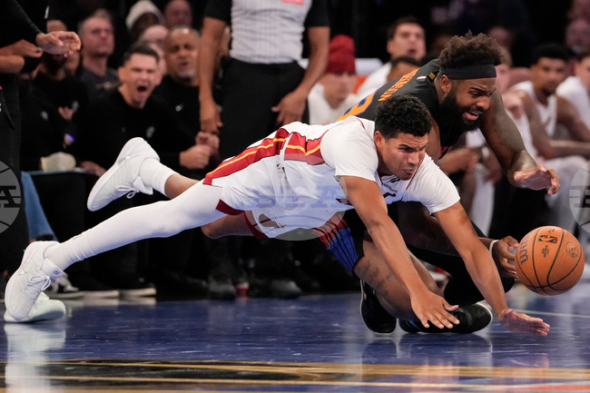 APTOPIX Heat Knicks Basketball