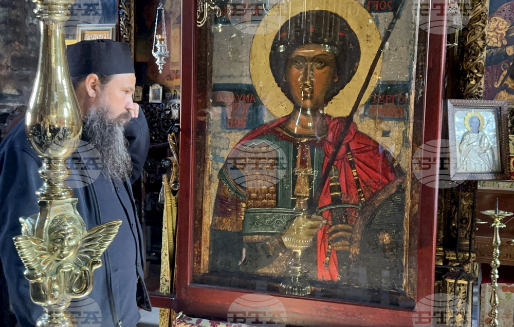 Гърция - Света Гора - Българска парламентарна делегация пристигна в Зограф за есенния празник на свети Георги