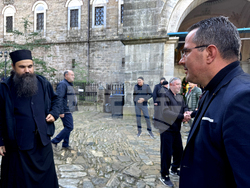 Гърция - Света Гора - Българска парламентарна делегация пристигна в Зограф за есенния празник на свети Георги