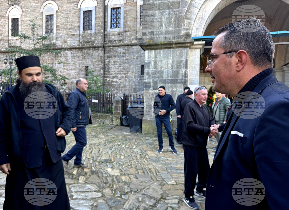 Гърция - Света Гора - Българска парламентарна делегация пристигна в Зограф за есенния празник на свети Георги