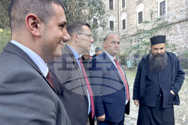 Гърция - Света Гора - Българска парламентарна делегация пристигна в Зограф за есенния празник на свети Георги