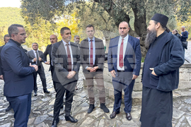 Гърция - Света Гора - Българска парламентарна делегация пристигна в Зограф за есенния празник на свети Георги