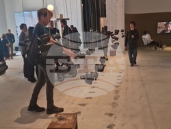 Павилионът на Албания на 19-ото архитектурно биенале във Венеция, Италия. Снимки: Ваня Сухарова/БТА