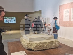 Павилионът на Албания на 19-ото архитектурно биенале във Венеция, Италия. Снимки: Ваня Сухарова/БТА