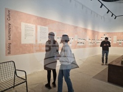 Павилионът на Албания на 19-ото архитектурно биенале във Венеция, Италия. Снимки: Ваня Сухарова/БТА