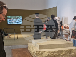 Павилионът на Албания на 19-ото архитектурно биенале във Венеция, Италия. Снимки: Ваня Сухарова/БТА