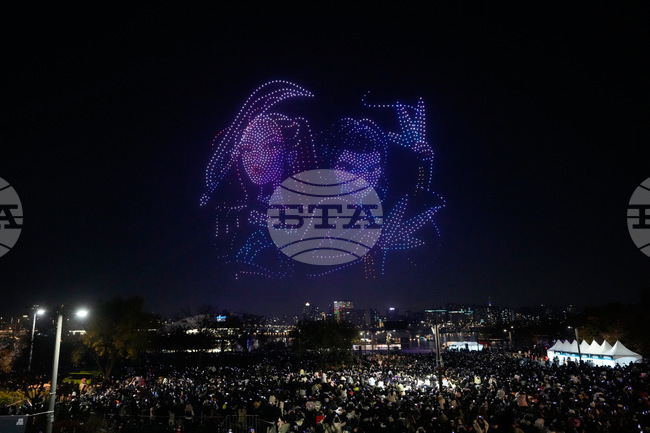 APTOPIX South Korea Drone Light Show