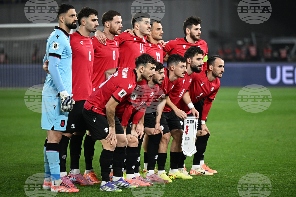 Грузинският национален отбор по футбол пристигна в София късно снощи, защитник на Удинезе отпадна заради контузия