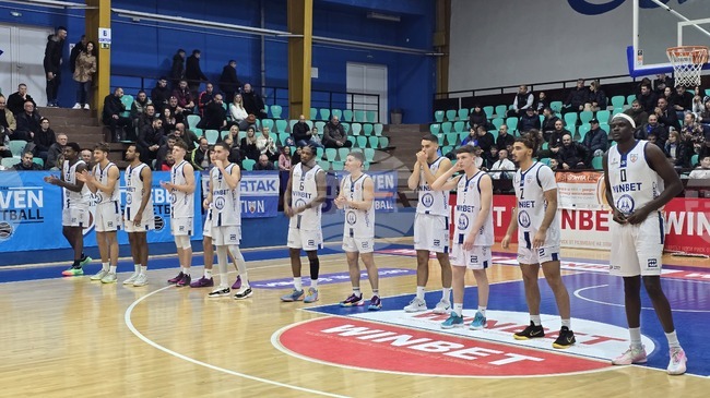 Баскетболният Спартак Плевен загуби у дома от Ботев 2012 Враца в мач от седмия кръг на Националната баскетболна лига