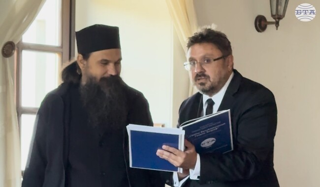 БТА предостави на Зографския манастир на Света гора новини и снимки за него от архивите на агенцията