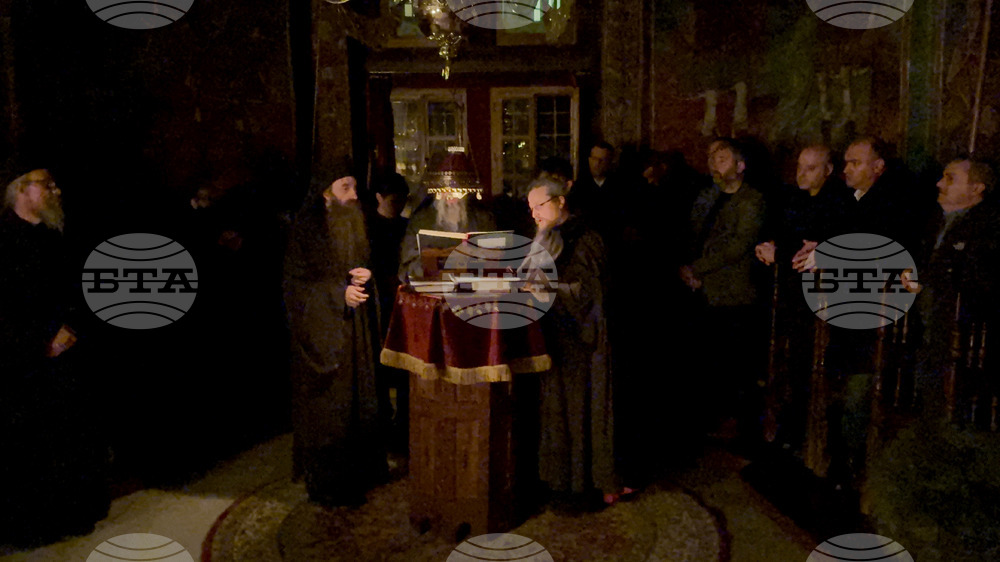 Зографски манастир - нощно бдение за есенния празник на Свети Георги