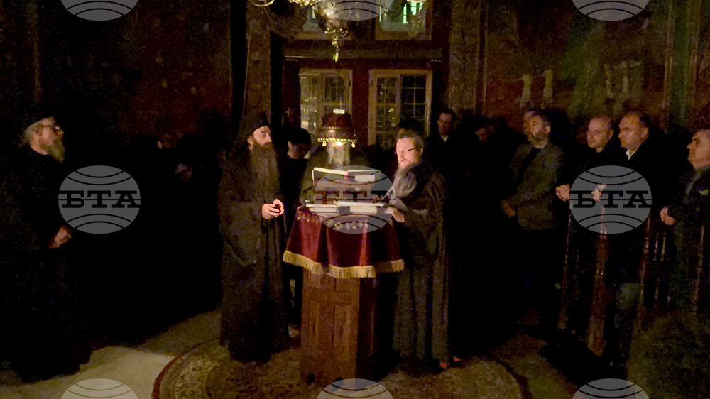 Зографски манастир - нощно бдение за есенния празник на Свети Георги