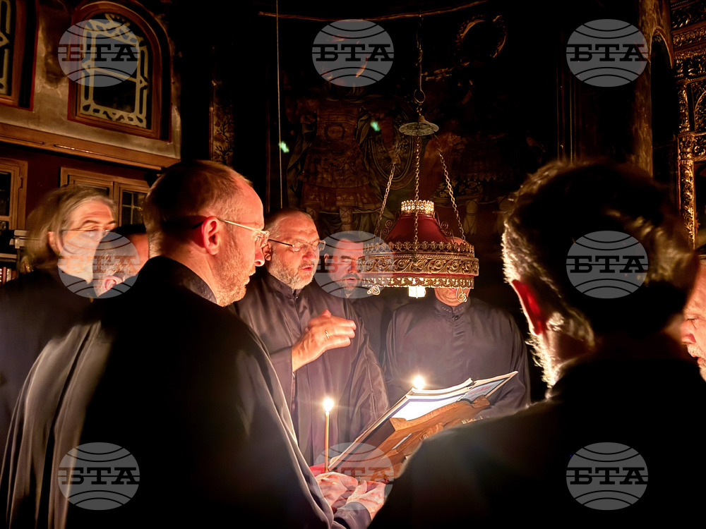 Зографски манастир - нощно бдение за есенния празник на Свети Георги