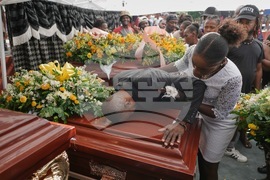Haiti Extreme Weather Funeral