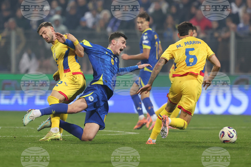 CORRECTION Bosnia Romania WCup Soccer