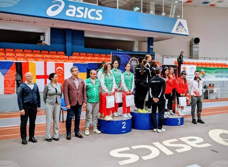 Bulgaria's First Cadet Women's Team Wins Silver in Svechnikov Cup International Fencing Tournament