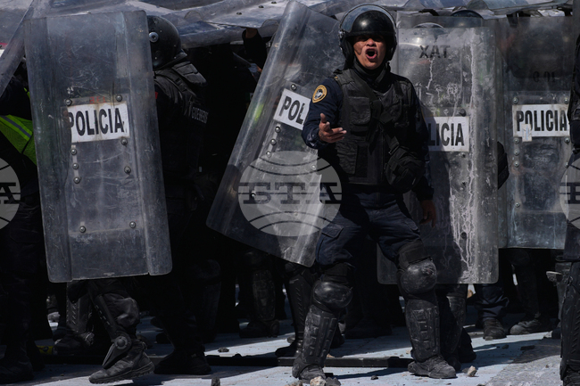 APTOPIX Mexico Protest