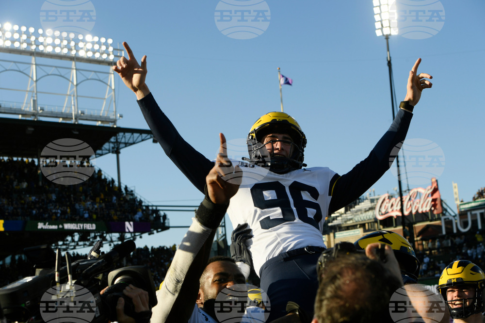APTOPIX Michigan Northwestern Football
