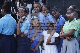 Haiti Extreme Weather Funeral