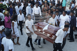 Haiti Extreme Weather Funeral