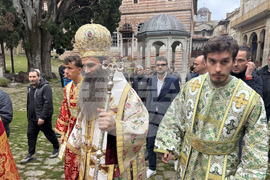Зографски манастир - есенния празник на свети Георги - литургия и литийно шествие