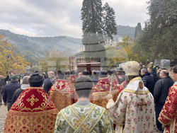 Зографски манастир - есенния празник на свети Георги - литургия и литийно шествие