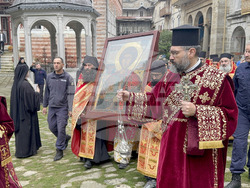 Зографски манастир - есенния празник на свети Георги - литургия и литийно шествие