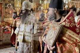 Зографски манастир - есенния празник на свети Георги - литургия и литийно шествие