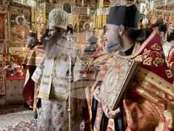 Зографски манастир - есенния празник на свети Георги - литургия и литийно шествие