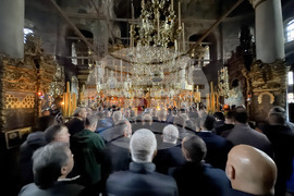 Зографски манастир - есенния празник на свети Георги - литургия и литийно шествие