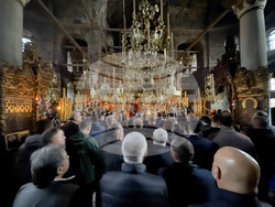 Зографски манастир - есенния празник на свети Георги - литургия и литийно шествие