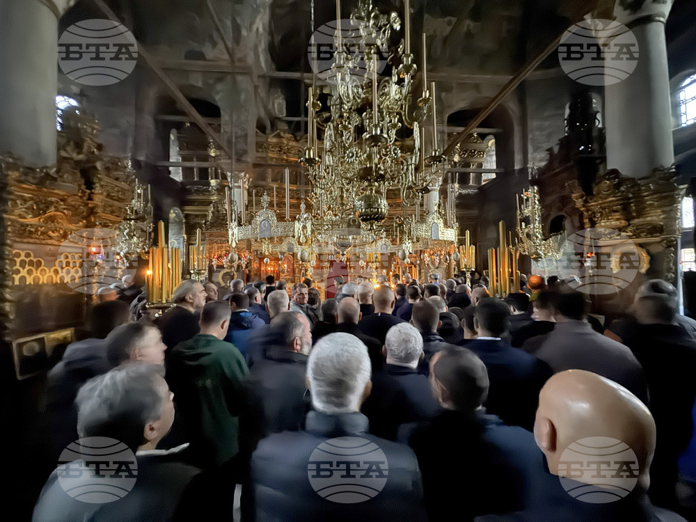 Зографски манастир - есенния празник на свети Георги - литургия и литийно шествие