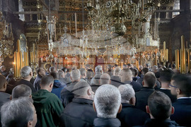 Зографски манастир - есенния празник на свети Георги - литургия и литийно шествие