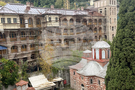 Зографски манастир - есенния празник на свети Георги - литургия и литийно шествие